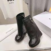 Givenchy Shark Lock black leather ankle boots - 4