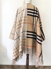 Burberry Check Wool Reversible Cape - 6