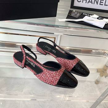 Chanel pink mules