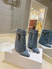 Givenchy Shark perl denim short boots - 5