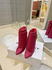 Givenchy Shark pink rhinestone short boots - 3