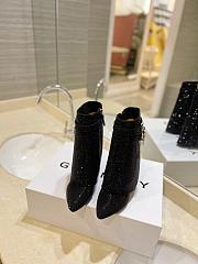 Givenchy Shark black  rhinestone short boots - 6