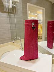 Givenchy Shark pink rhinestone boots - 3