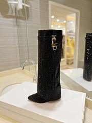 Givenchy Shark black rhinestone boots - 2