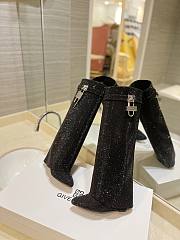 Givenchy Shark black rhinestone boots - 3