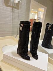 Givenchy Shark black rhinestone boots - 5