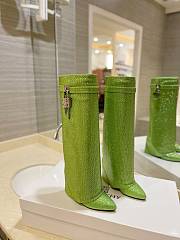 Givenchy Shark green rhinestone boots - 2