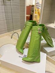 Givenchy Shark green rhinestone boots - 6