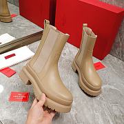 Valentino chelsea beige leather boots - 4