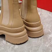 Valentino chelsea beige leather boots - 3