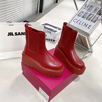 Valentino garavani platform red boots