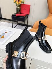 Valentino garavani logo rockstud boots - 4