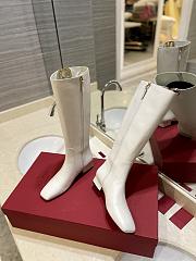 Valentino logo medium white boots - 6