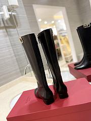 Valentino logo medium black boots - 6