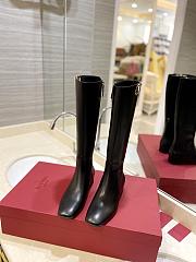 Valentino logo medium black boots - 2