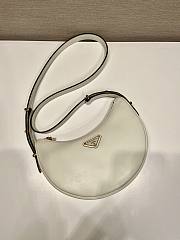 Prada Arqué white leather shoulder bag - 5