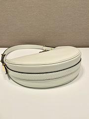 Prada Arqué white leather shoulder bag - 6