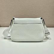 Prada logo plaque crossbody white bag  - 3