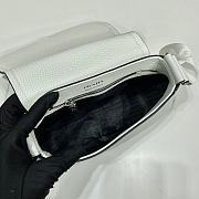 Prada logo plaque crossbody white bag  - 4