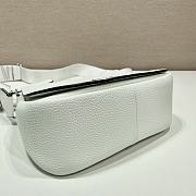 Prada logo plaque crossbody white bag  - 6