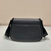 Prada logo plaque crossbody black bag - 3