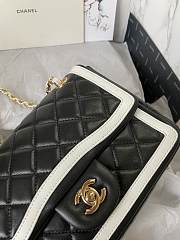 Chanel 22C Small White Caviar Classic Flap Bag - 5