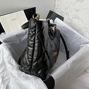 Chanel black quilted leather shopper bag - 5