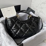 Chanel black quilted leather shopper bag - 4