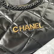 Chanel black quilted leather shopper bag - 2