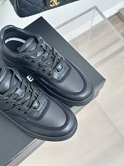 Chanel black leather shoes  - 6