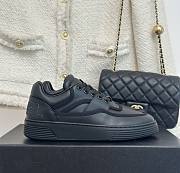 Chanel black leather shoes  - 5