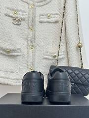 Chanel black leather shoes  - 3