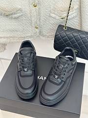 Chanel black leather shoes  - 2