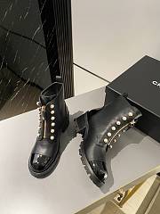 Chanel black pearl boots - 6