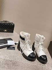 Chanel Mid Calf Leather Boots - 5