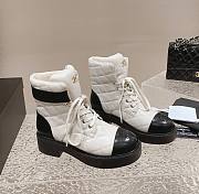 Chanel Mid Calf Leather Boots - 1