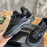 Chanel plain toe lace-up black shoes - 3