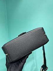 Prada black eather top-handle 1BB102 bag - 5