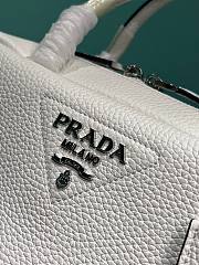 Prada white eather top-handle 1BB102 bag - 2