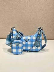 Prada Re-edition 2005 printed blue nylon bag - 3