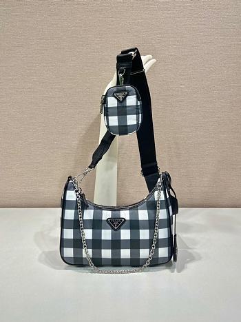 Prada Re-edition 2005 printed black nylon bag