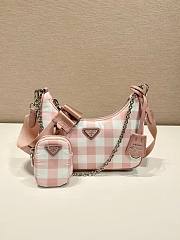 Prada Re-edition 2005 printed pink nylon bag - 4