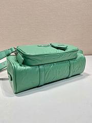 Prada antique green nappa leather multi-pocket top-handle bag  - 2