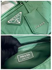 Prada antique green nappa leather multi-pocket top-handle bag  - 6