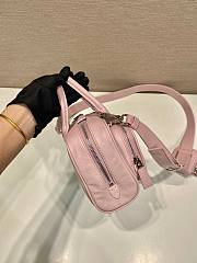 Prada antique pink nappa leather multi-pocket top-handle bag  - 3