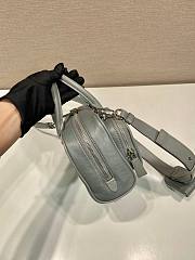 Prada antique gray nappa leather multi-pocket top-handle bag - 5