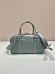 Prada antique gray nappa leather multi-pocket top-handle bag - 3