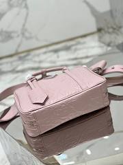 Prada antique pink nappa leather top-handle bag - 2