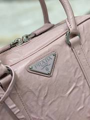 Prada antique pink nappa leather top-handle bag - 5