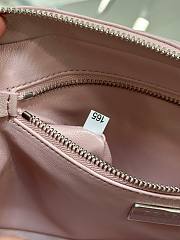 Prada antique pink nappa leather top-handle bag - 6